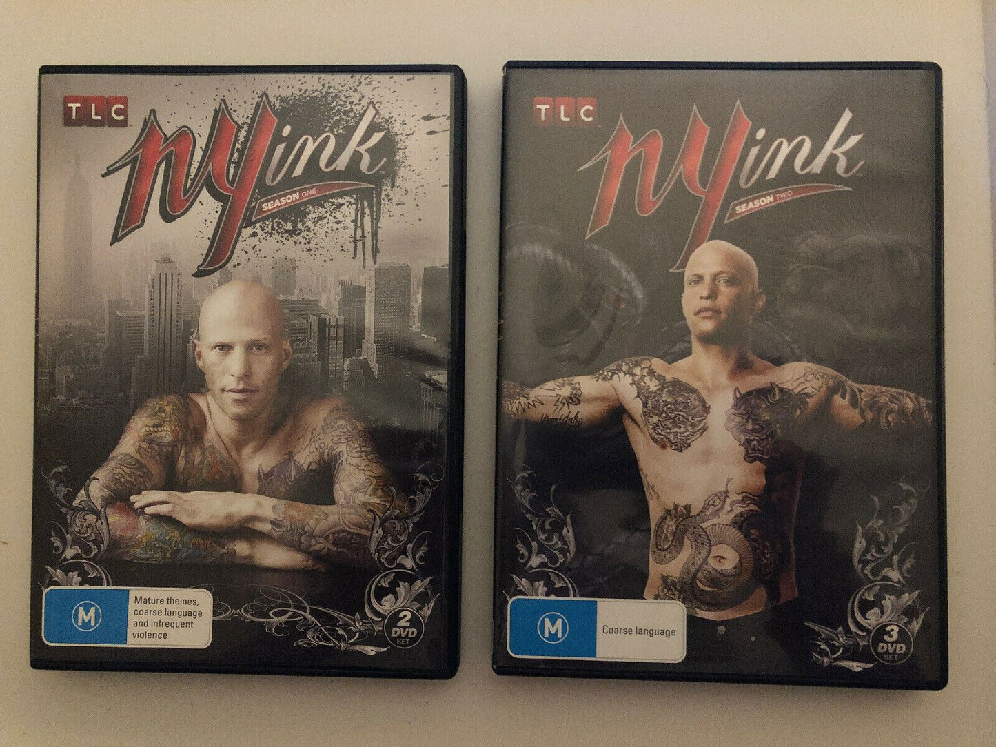 NY Ink : Season 1 & 2 (DVD, 2011, 5-Disc Set) - Region 4 - Free Oz Postage