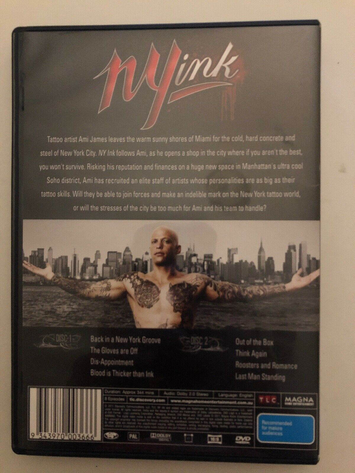 NY Ink : Season 1 & 2 (DVD, 2011, 5-Disc Set) - Region 4 - Free Oz Postage
