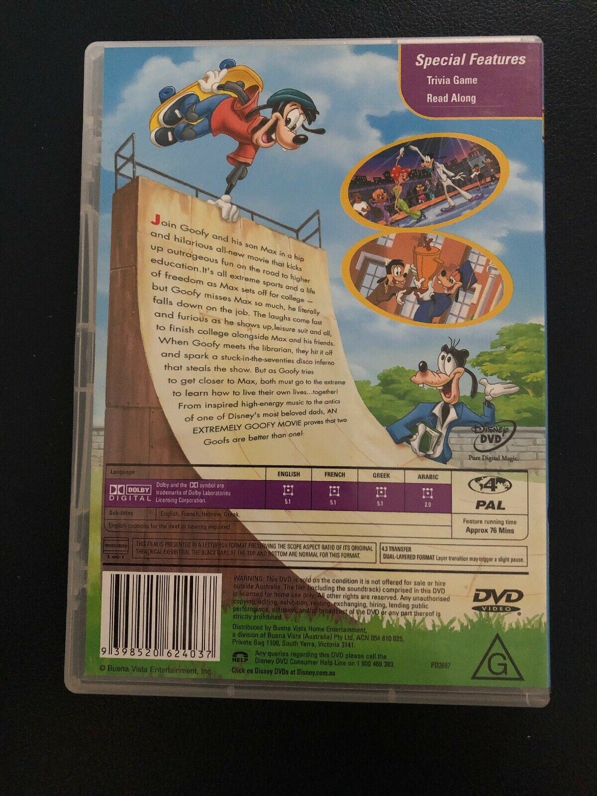 An Extremely Goofy Movie (DVD, 2002) Disney - Region 4