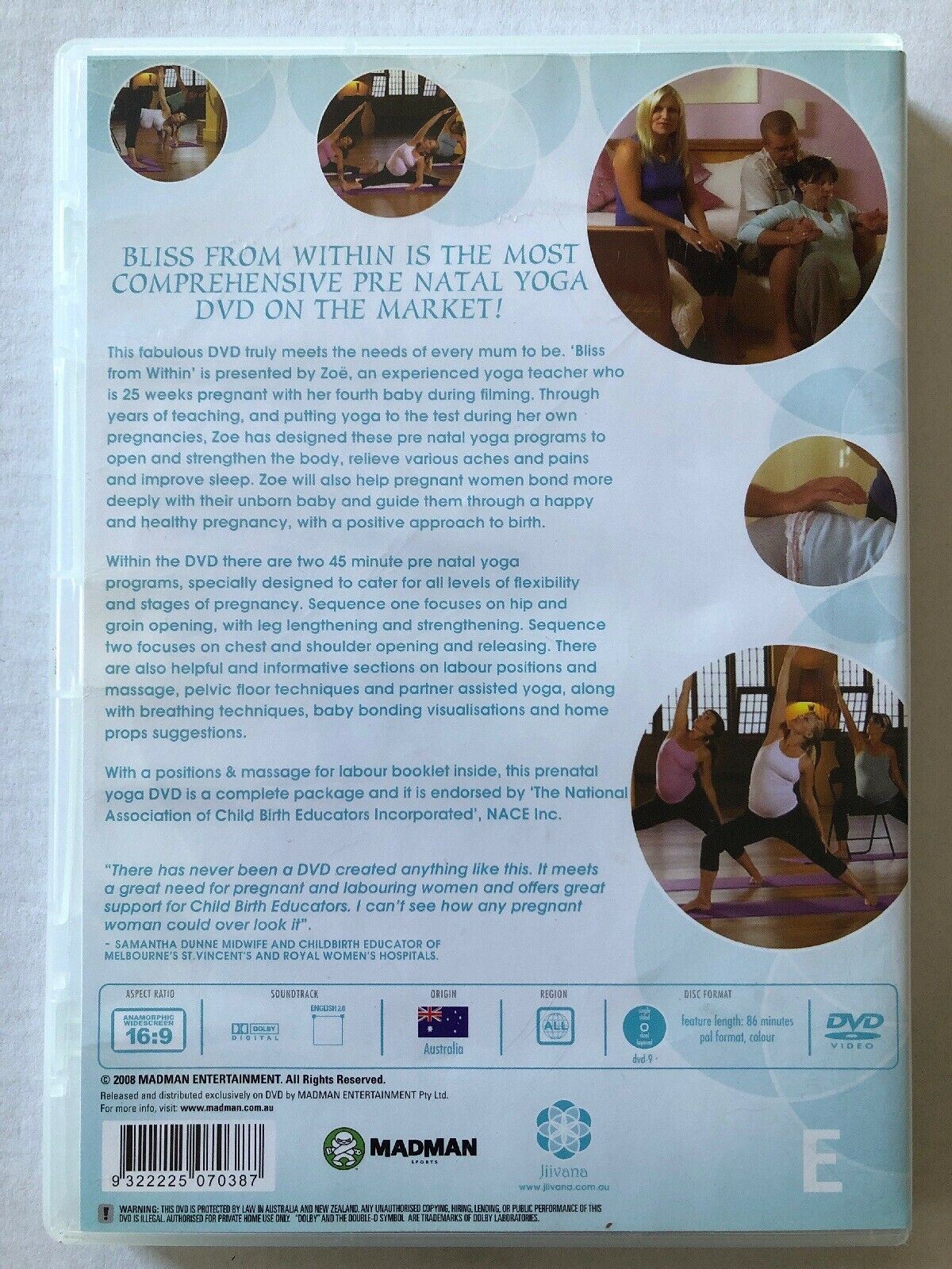 Bliss From Within: Prenatal Yoga With Zoe (DVD, 2008)