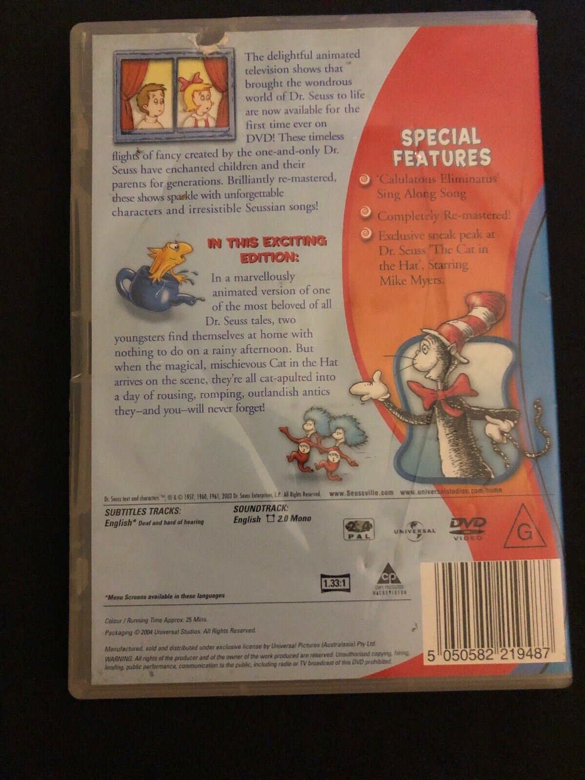 Dr. Seuss The Animated Televised Classic - The Cat In The Hat DVD