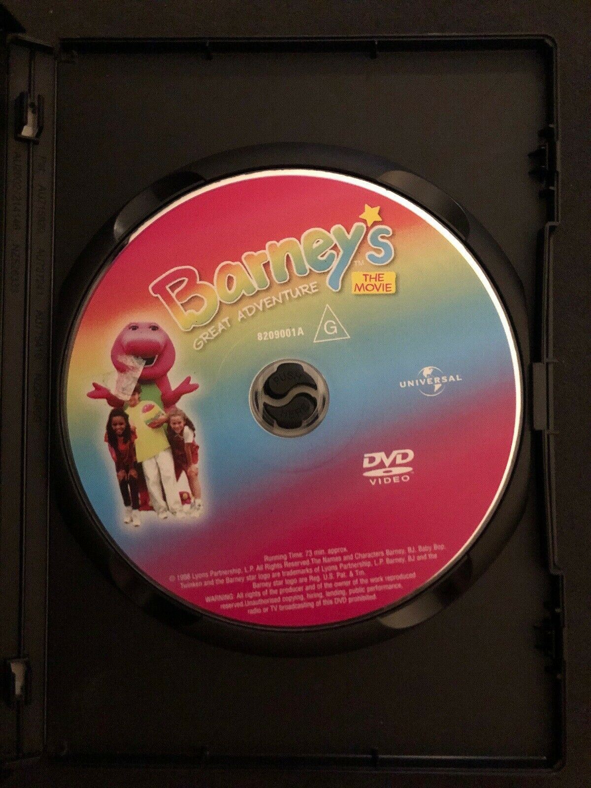 Barney's Great Adventure DVD Region 4