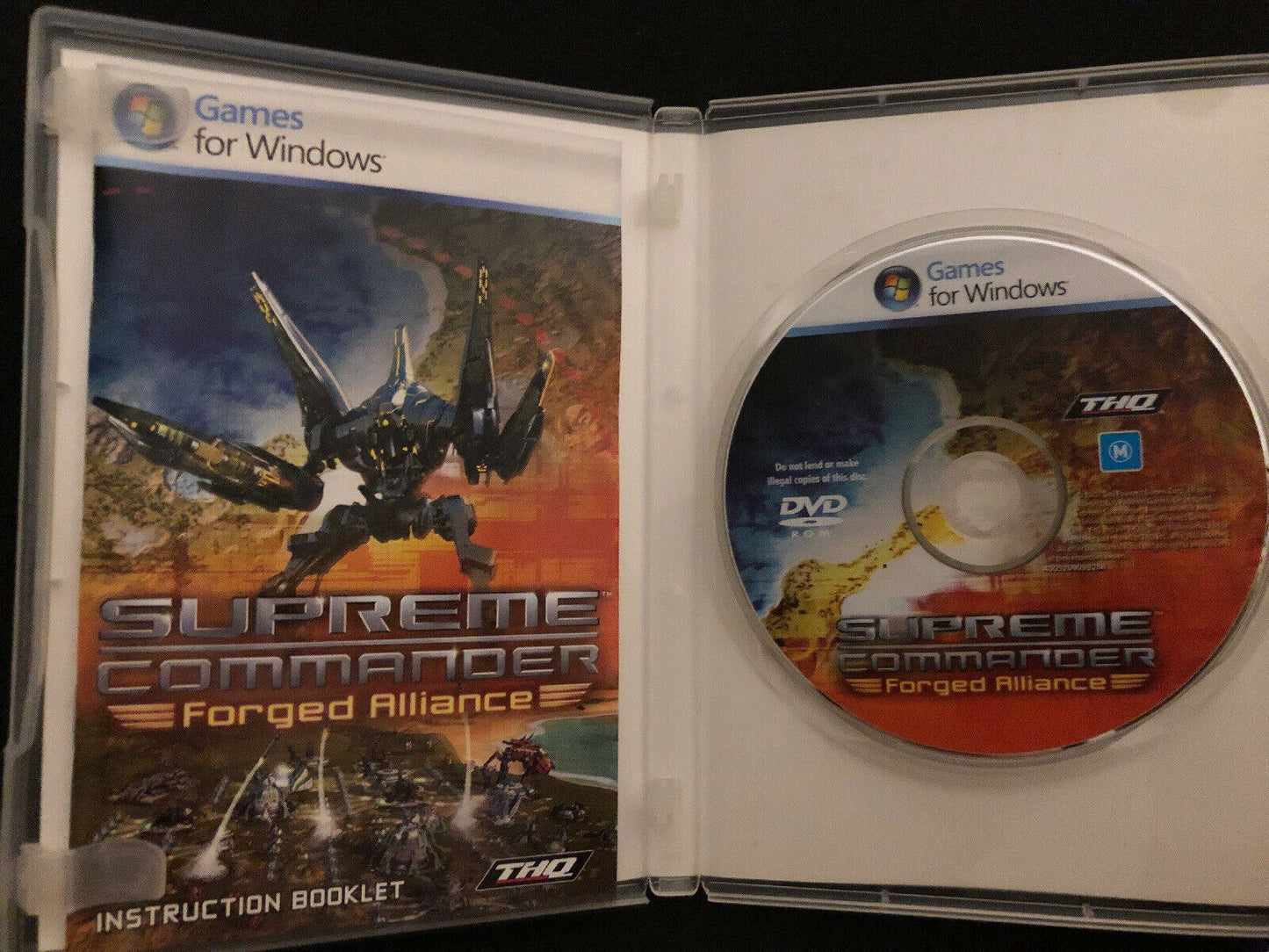 Supreme Commander 1 & 2 Forged Alliance RARE PC DVD-ROM Windows Strategy Game