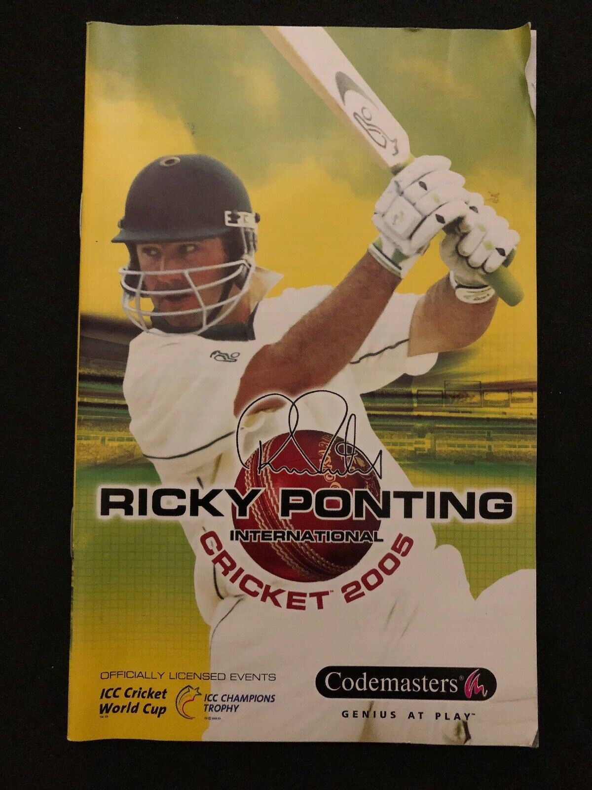 Ricky Ponting Cricket 2005 (Sony PlayStation 2, 2005) with manual