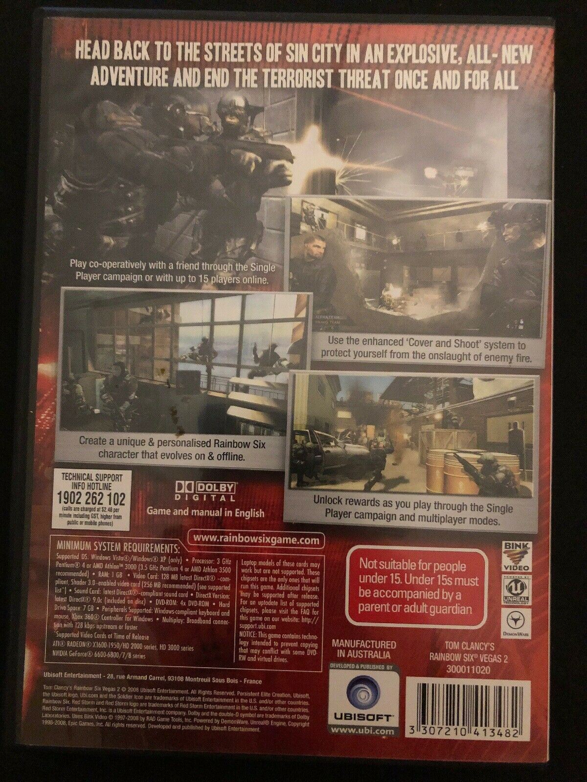 Tom Clancy's Rainbow Six Vegas 2 - PC DVD Game