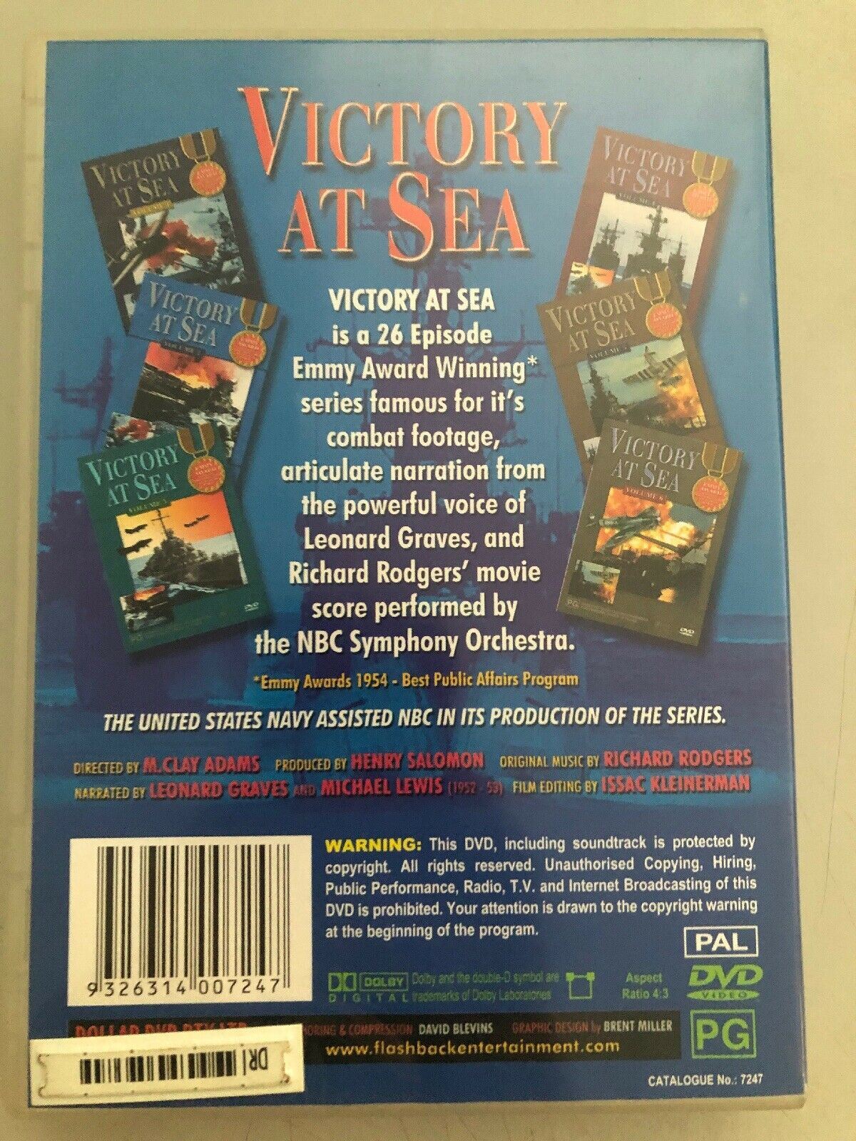 Victory At Sea: The Complete series DVD Region 4 Disc VGC Documentary War