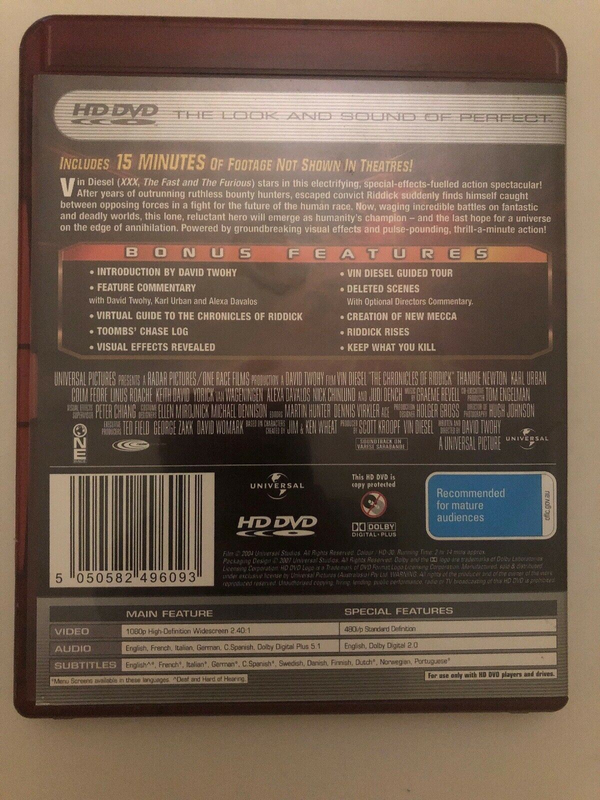The Chronicles of Riddick (HD-DVD, 2007)