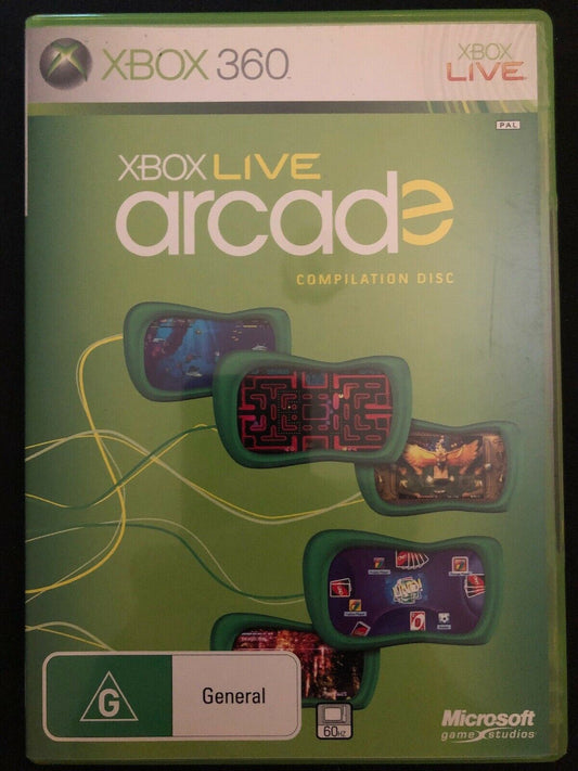 Xbox Live Arcade Compilation Disc - Pac-Man, Uno, Boom.. Microsoft XBOX 360 PAL