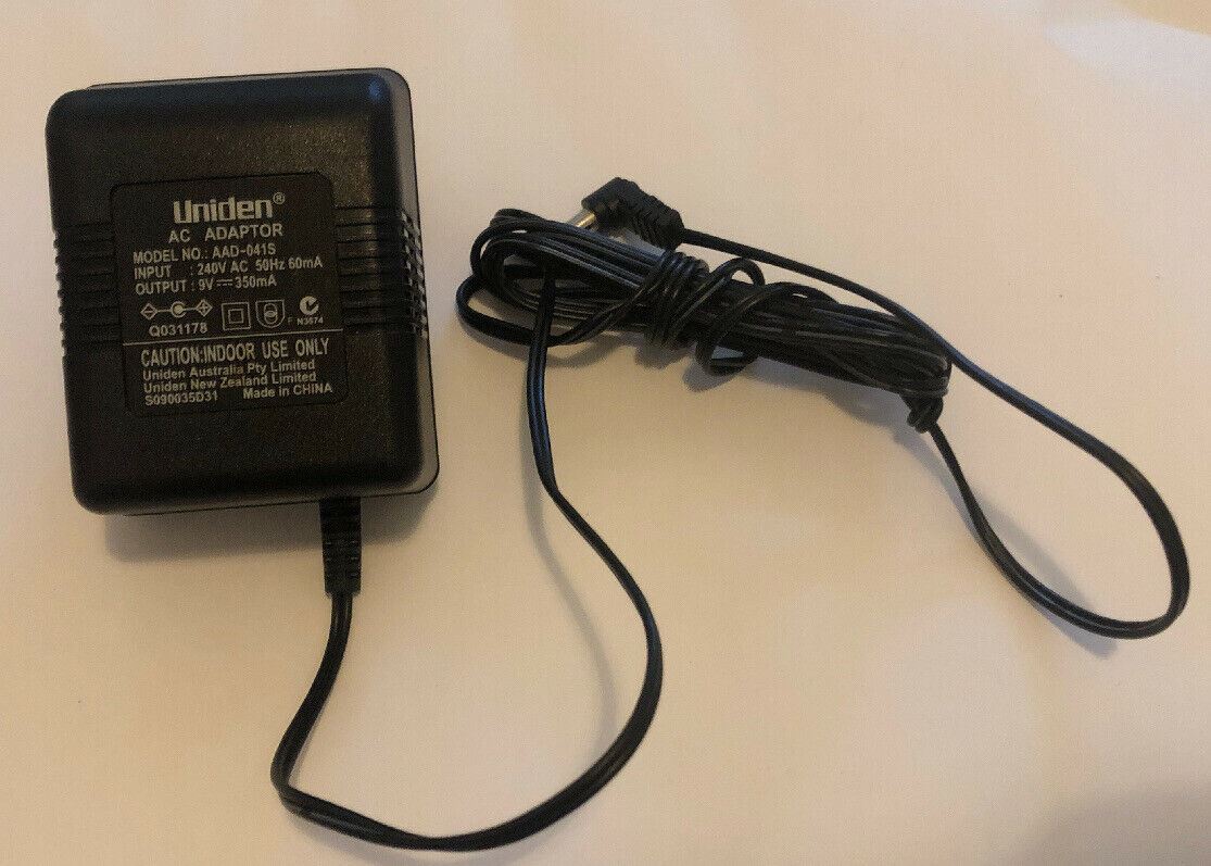 Genuine Uniden AAD-041S AC Adapter 9V 350mA