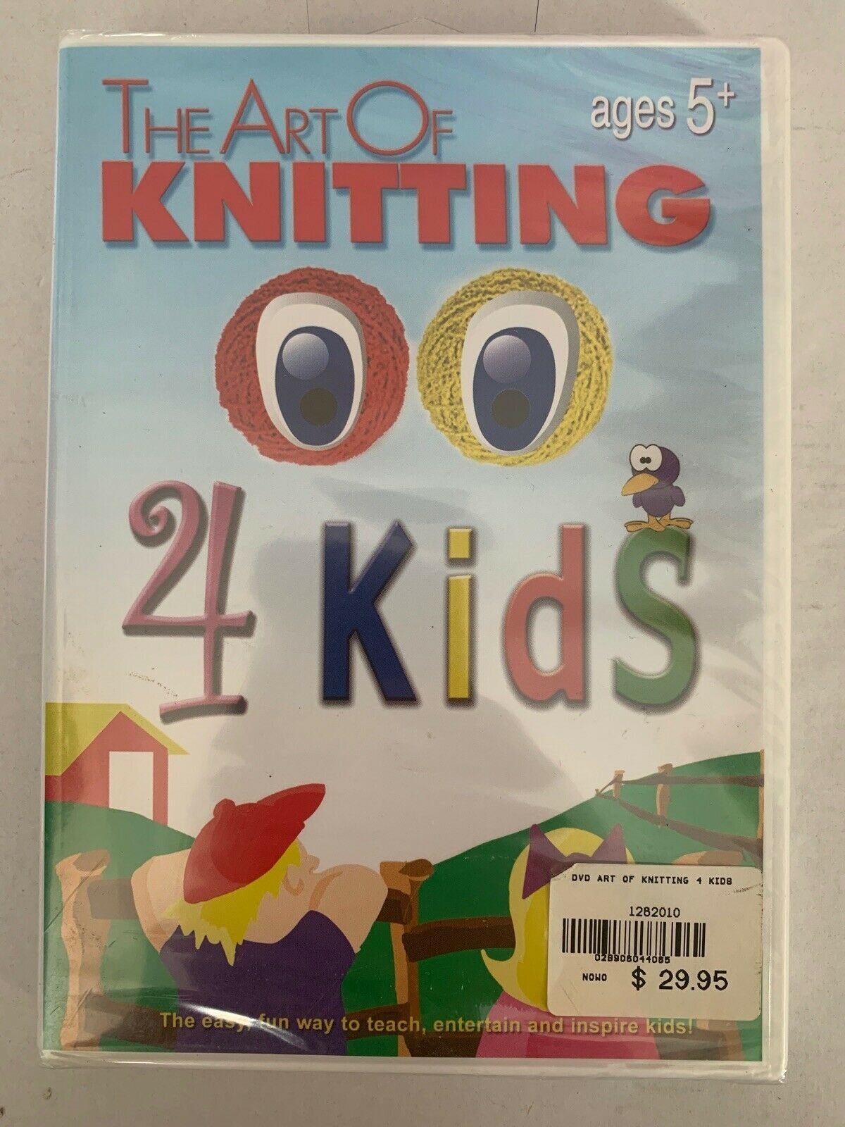 The Art Of Knitting 4 Kids (DVD) *New Sealed* - Teach Kids How To Knit