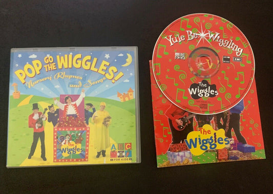 ABC For Kids - POP GO THE WIGGLES! & Yule Be Wiggling 2x Album Music CD 63 Songs
