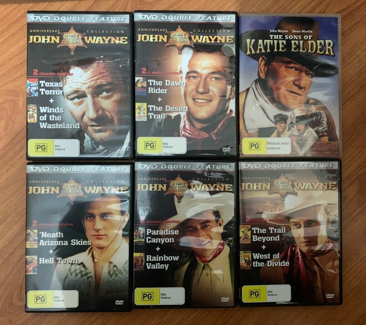 John Wayne Movie Anniversary Collection DVD 11x Movie All time