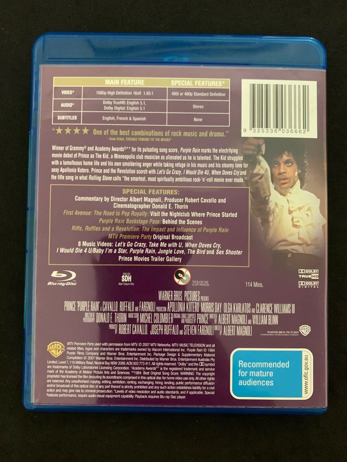 Prince Purple Rain (Blu-ray, 2008)