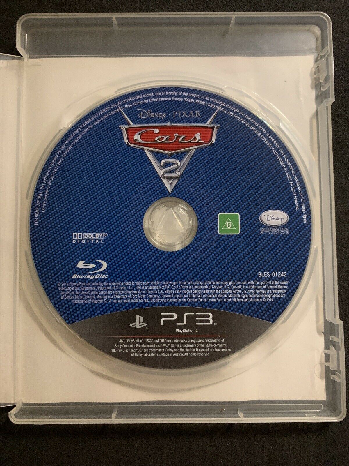 Disney Pixar Cars 2 - PS3 - Playstation 3