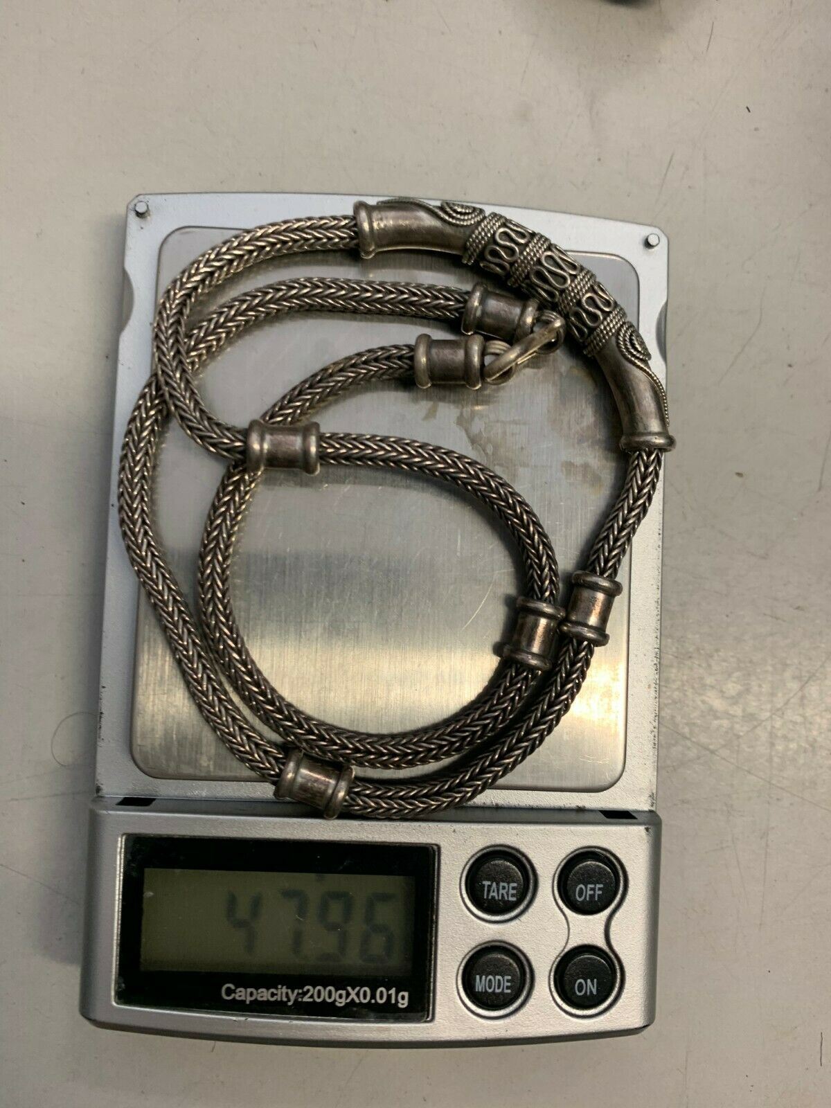 Sterling Silver Necklace Genuine 925 60cm