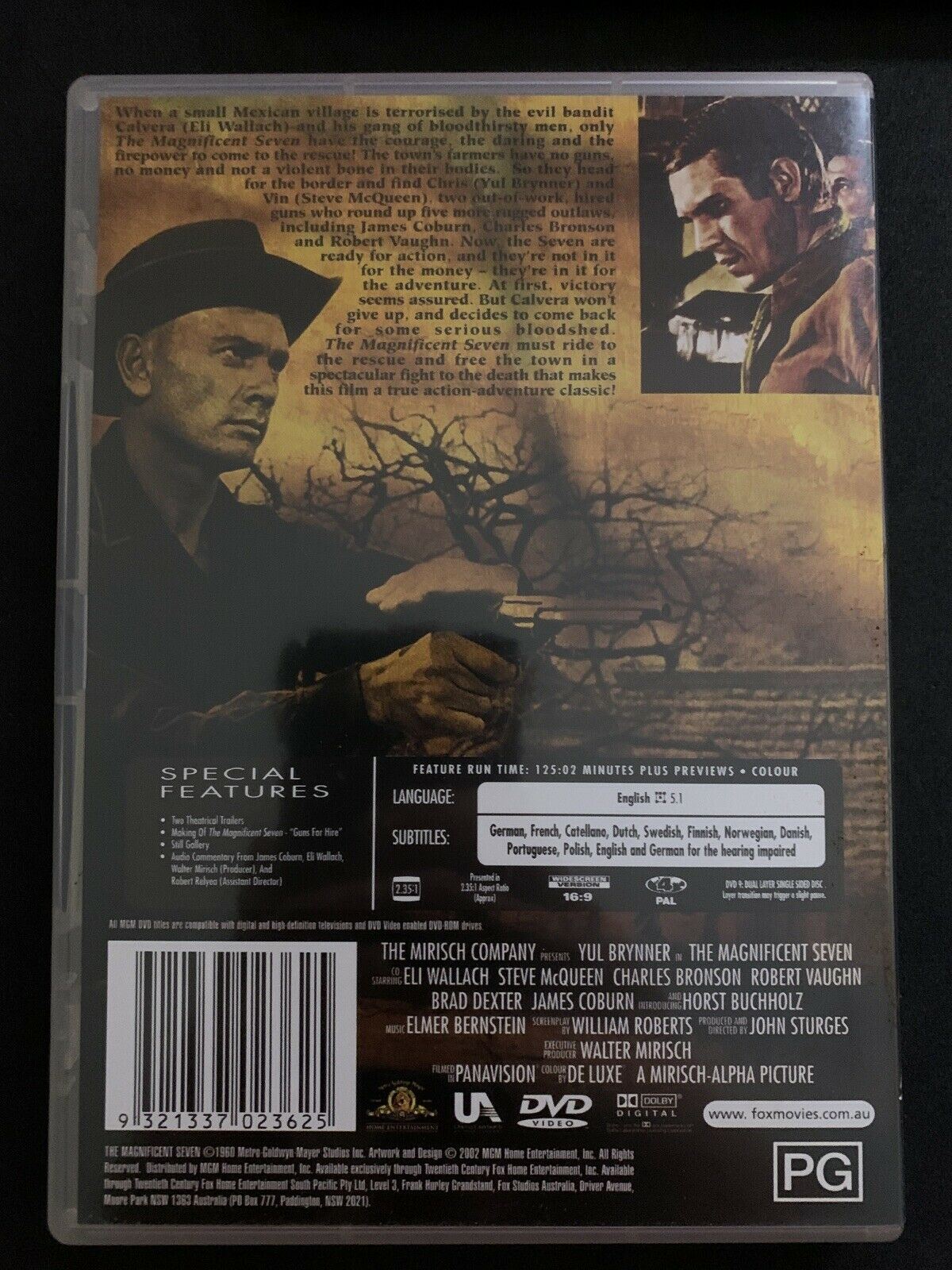 The Magnificent Seven - Special Edition (DVD, 1960) Yul Brynner, Steve McQueen