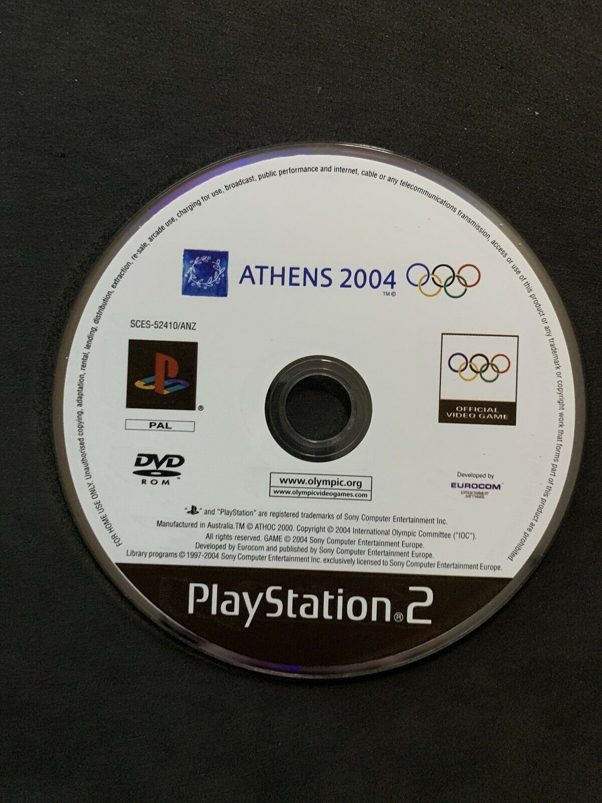 Athens 2004 - Playstation 2 PS2 PAL (Platinum) *Complete with Manual*