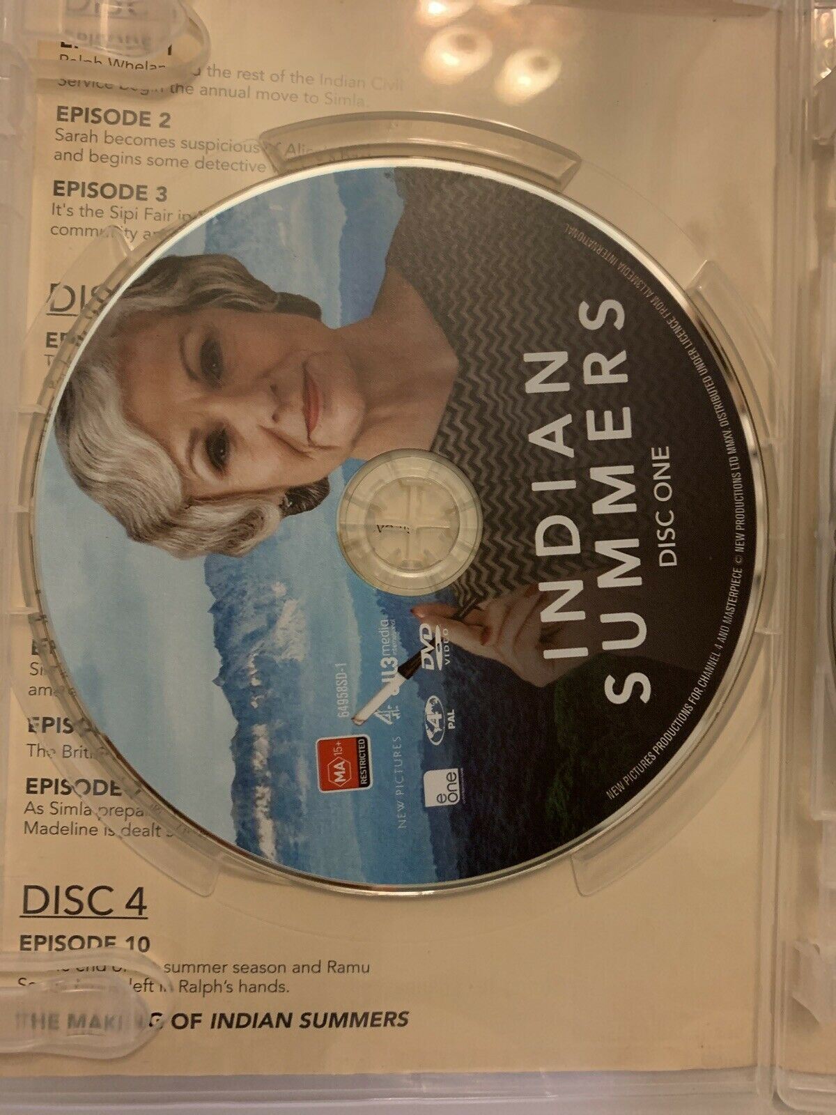 Indian Summers - Season 1 (DVD, 2015) 4-Disc Set. Julie Walters Region 4