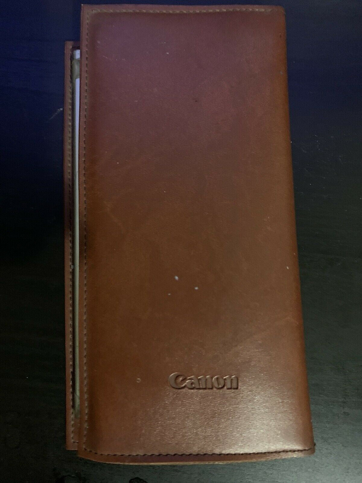 Vintage Canon Money Manager Checkbook LCD Calculator Wallet