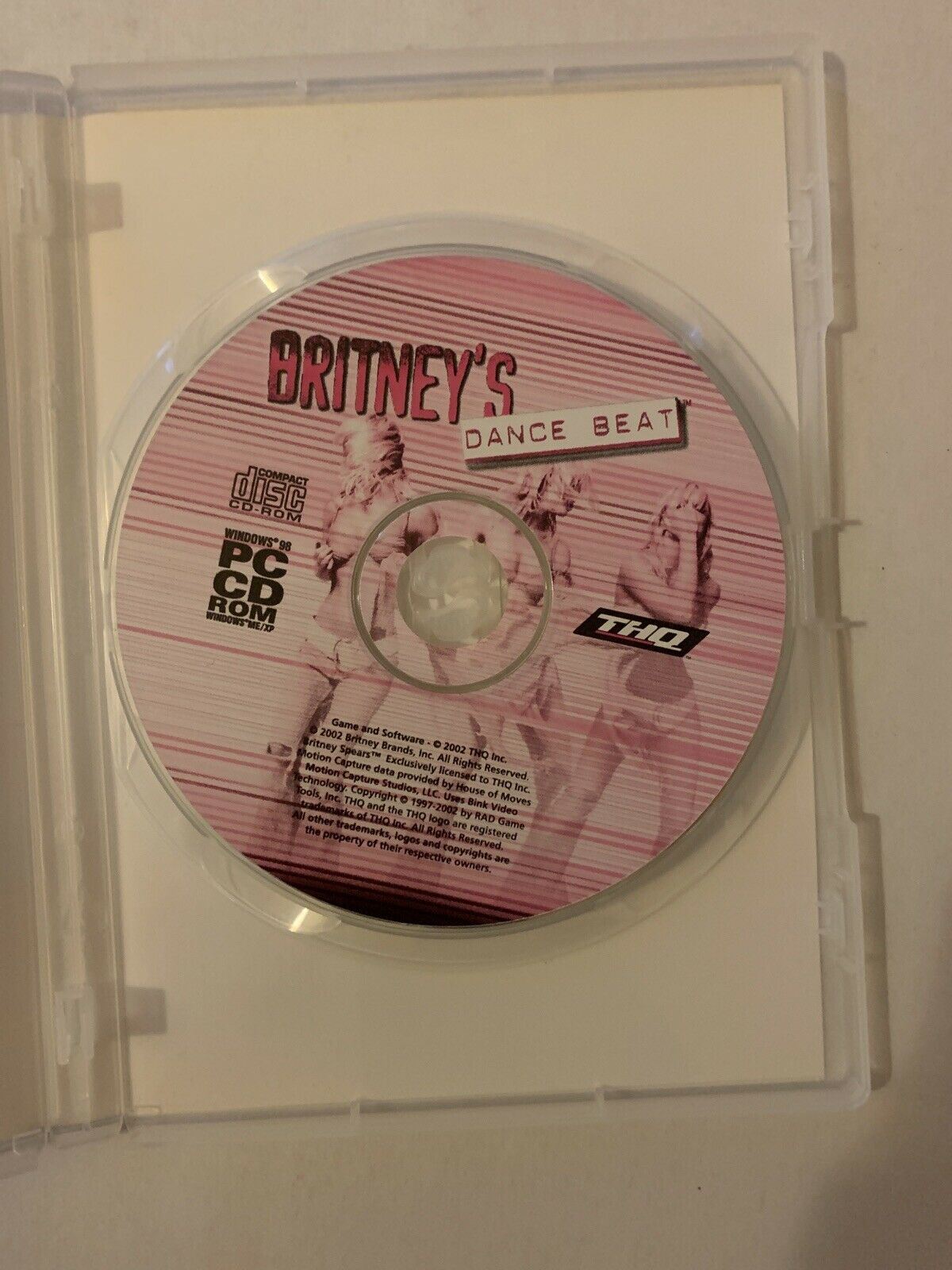 Britney's Dance Beat PC CDROM For Windows 98/XP Britney Spears - Rare!