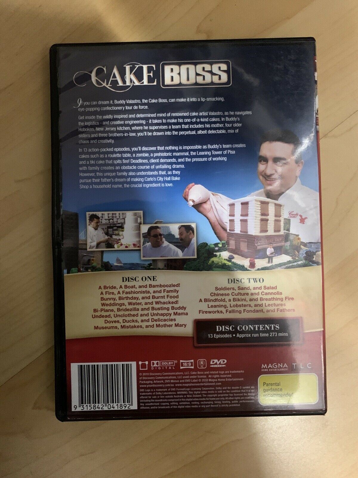 Cake Boss : Season 1 (DVD, 2010, 2-Disc Set) Region 4