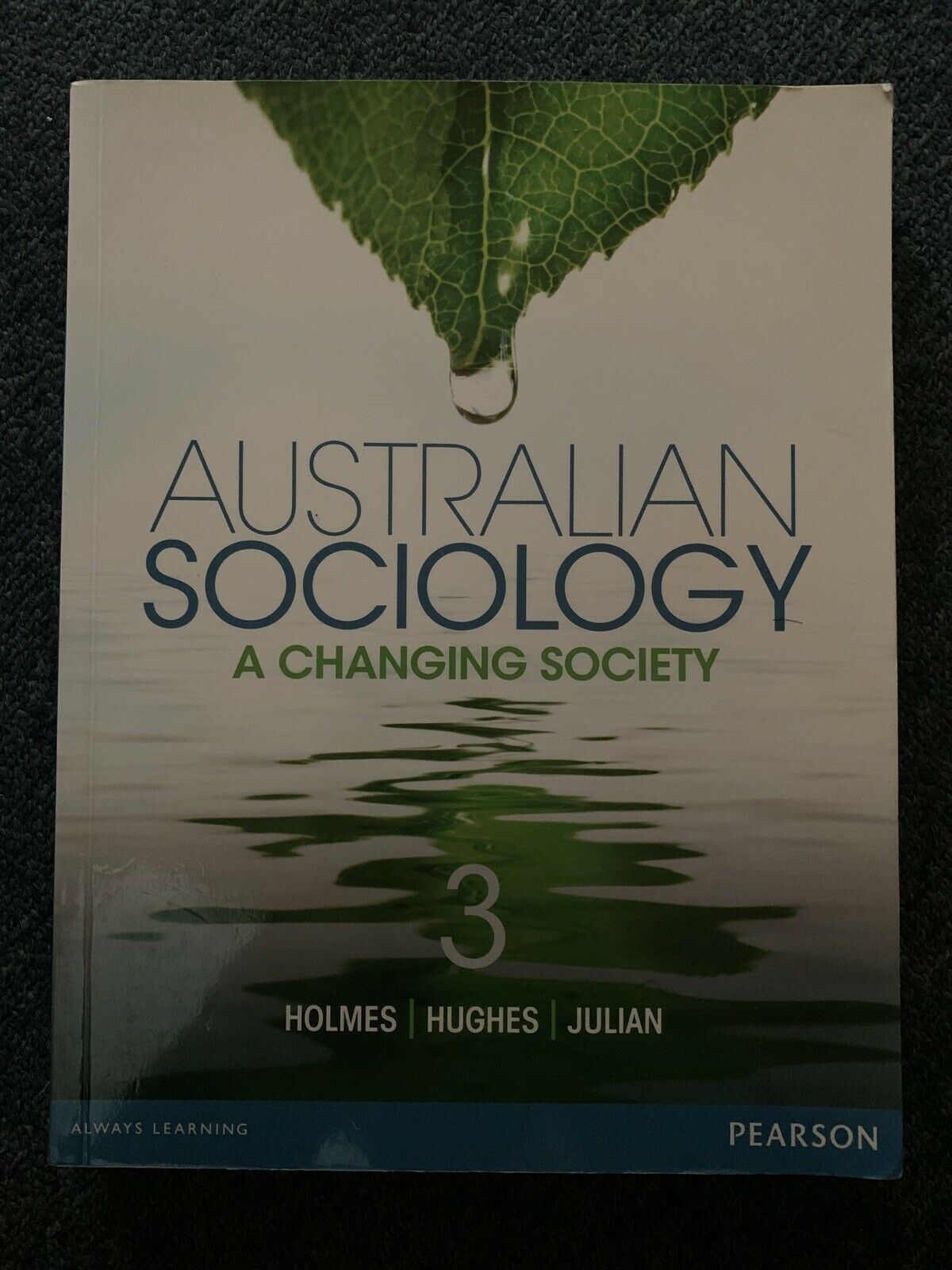 Australian Sociology: A Changing Society, 3rd Edition David Holmes, Kate Pritch