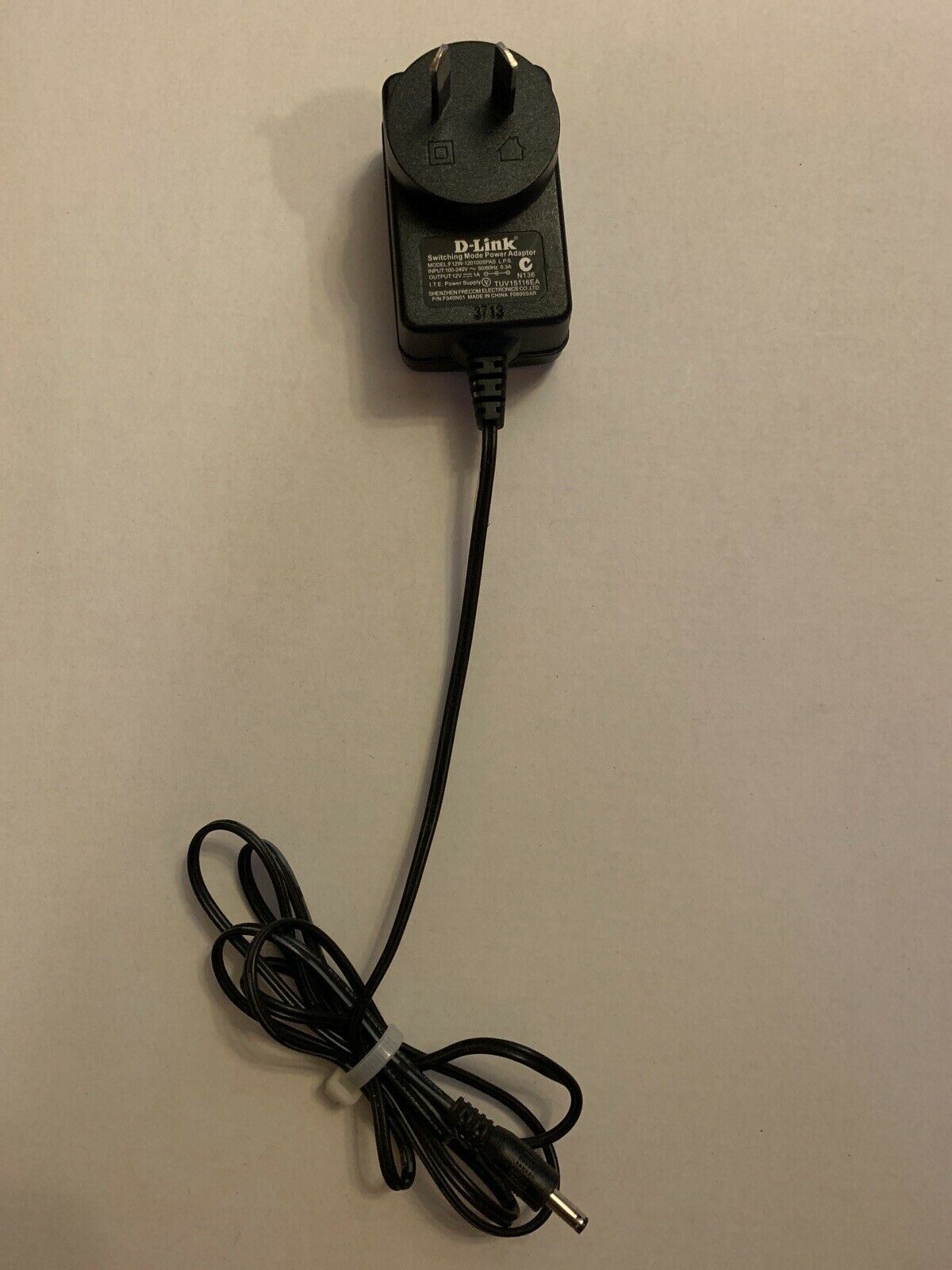 Genuine D-Link 12V 1A Power Supply Adapter F12W-120100SPAS, F040N01