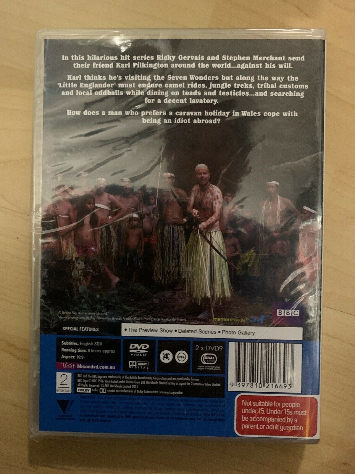 *New Sealed* An Idiot Abroad (DVD, 2011) Karl Pilkington, Ricky Gervais Region 4