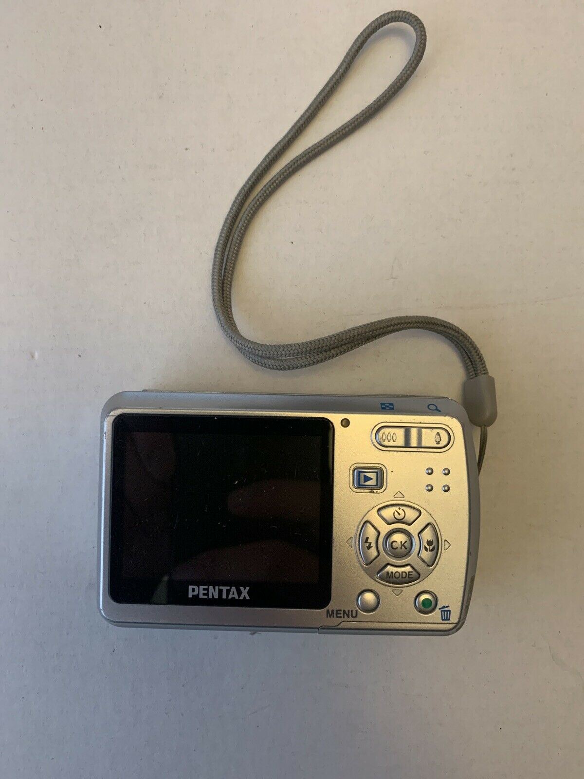 Pentax Optio E50 Digital Camera 8.1MP Silver 3x Zoom