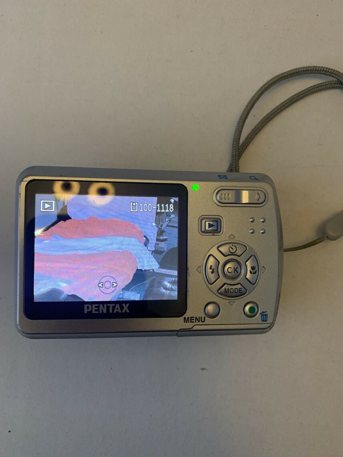 Pentax Optio E50 Digital Camera 8.1MP Silver 3x Zoom