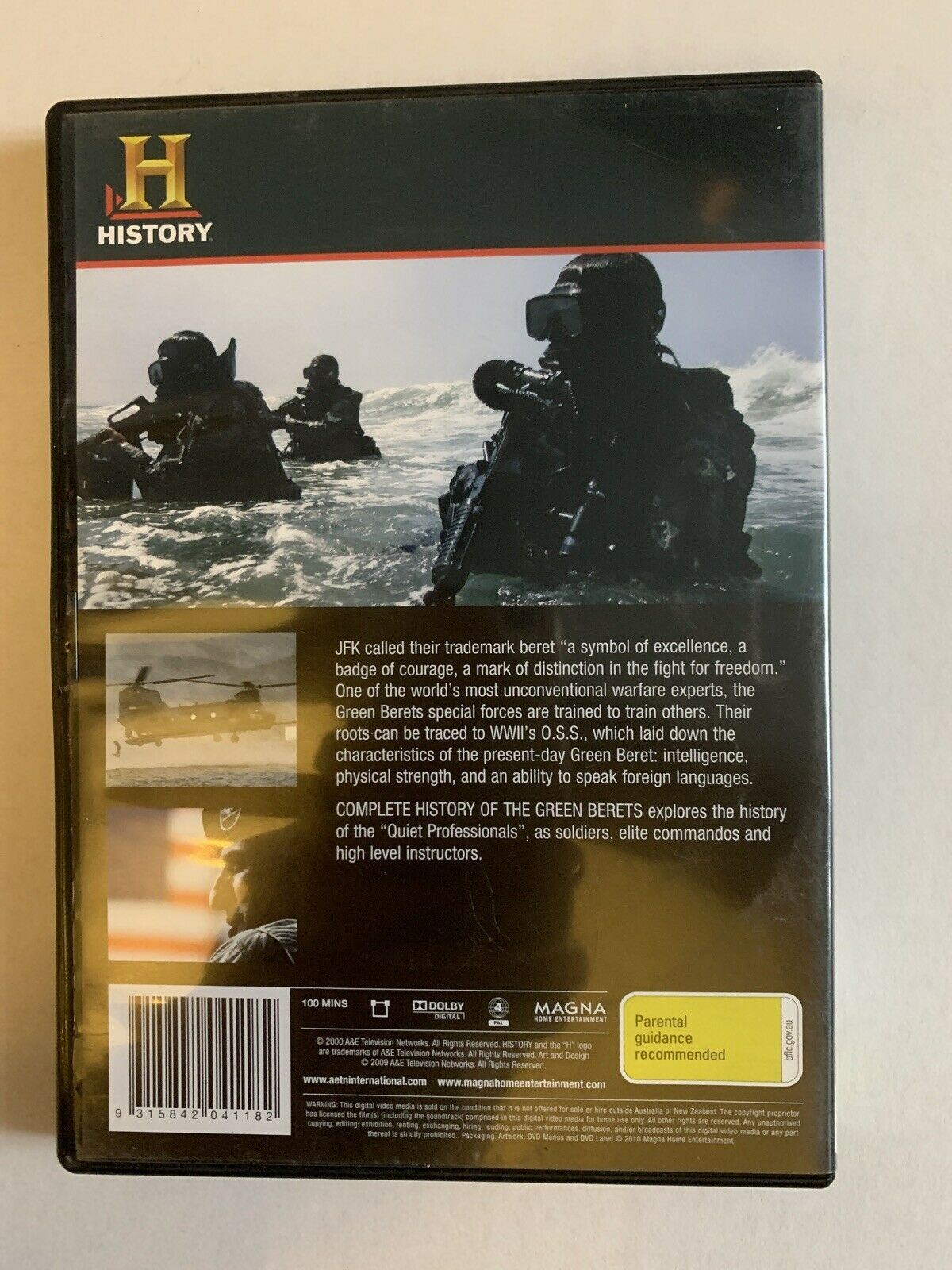 Complete History Of The Green Berets - History Channel (DVD, 2000) Region 4