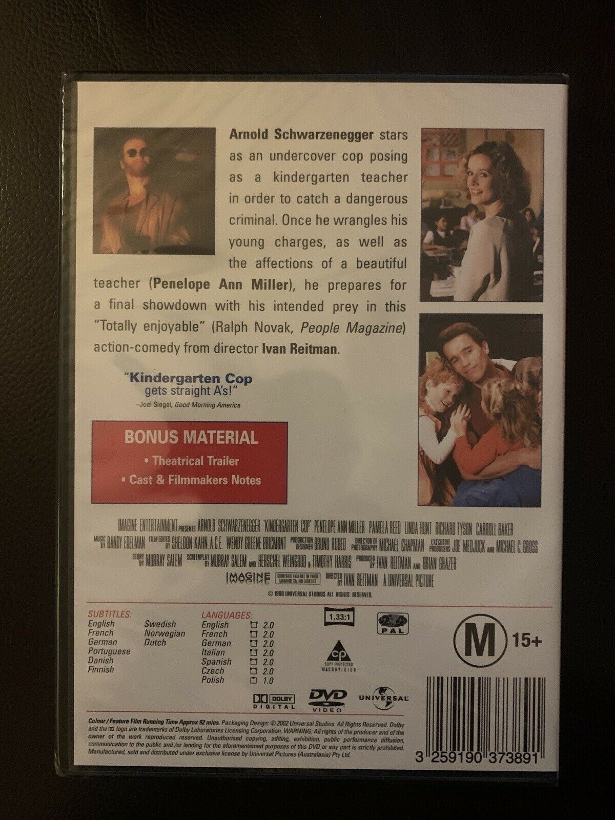*New Sealed* Kindergarten Cop (DVD, 1990) Arnold Schwarzenegger - Region 4