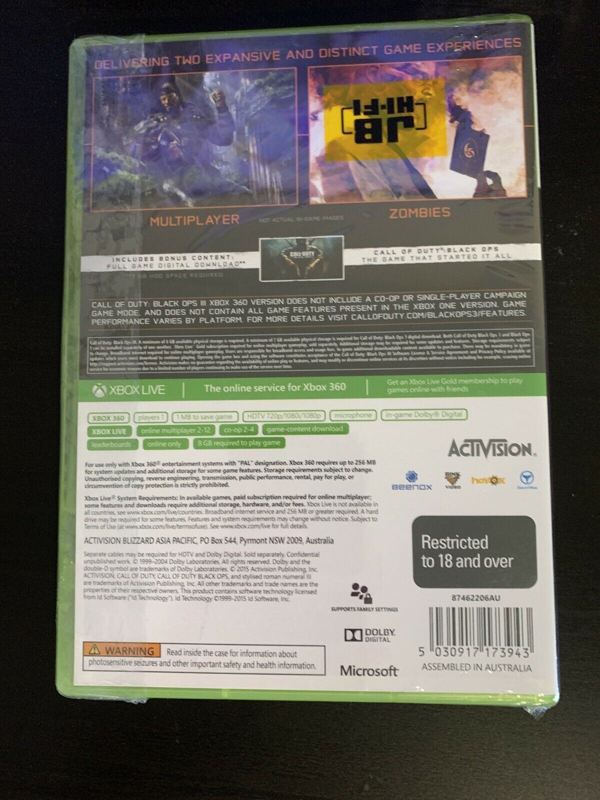 *New & Sealed* Call of Duty Black Ops III - Microsoft Xbox 360 Game