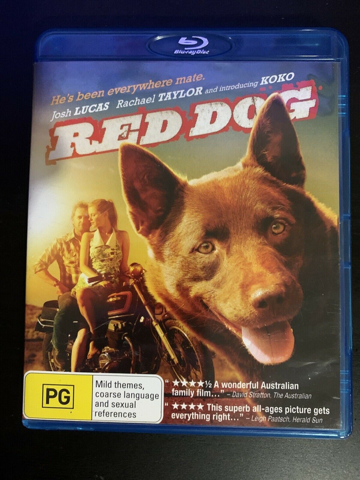 Red Dog (Blu-ray, 2011) Josh Lucas, Rachael Taylor. Aussie True Story. Region B
