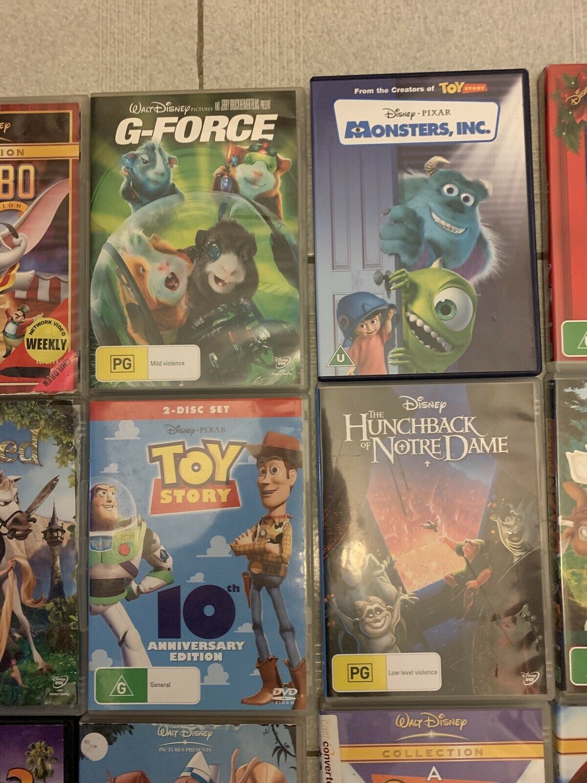 20x Walt Disney Classic DVD Movies Region 4