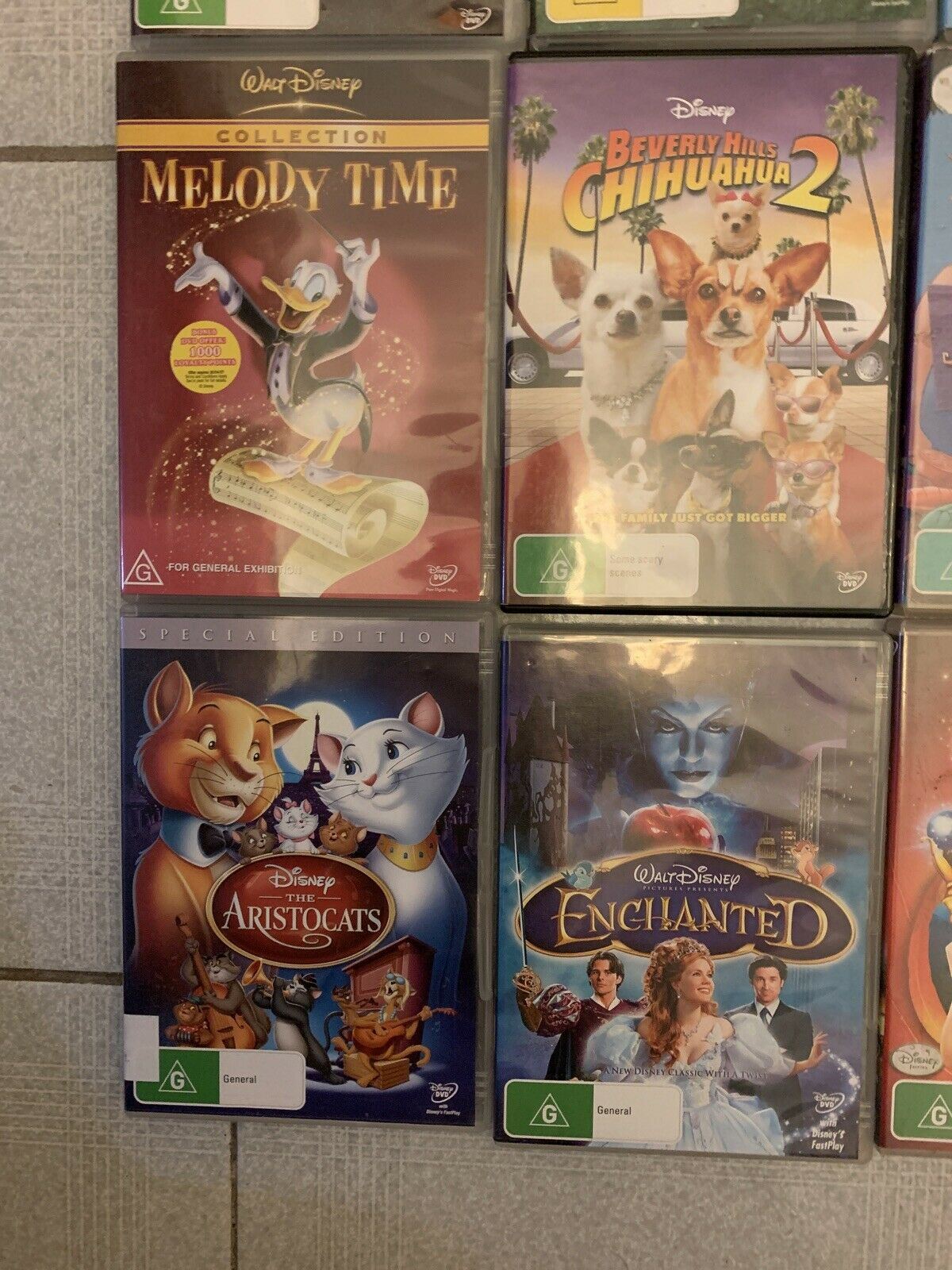 20x Walt Disney Classic DVD Movies Region 4