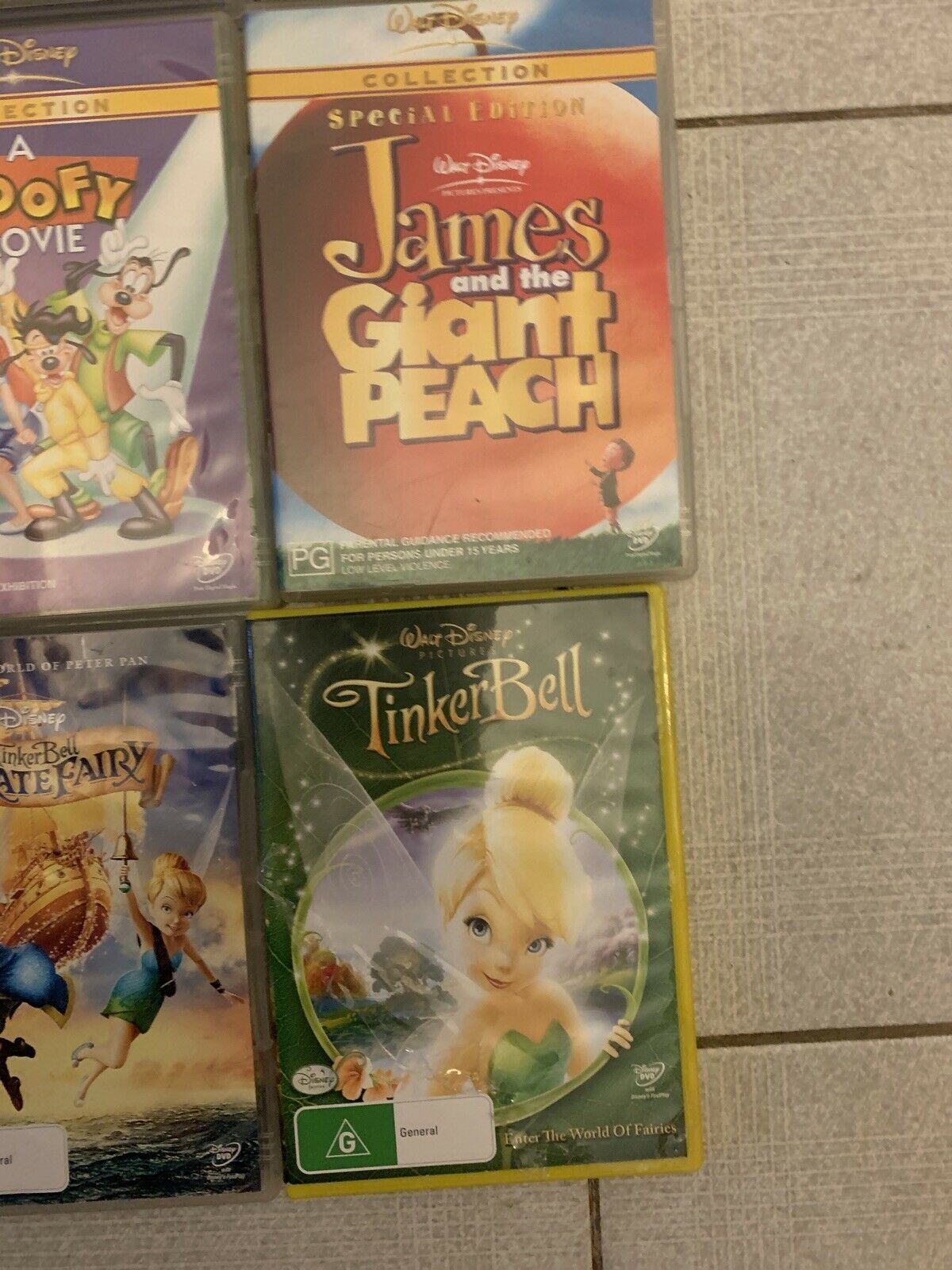 20x Walt Disney Classic DVD Movies Region 4