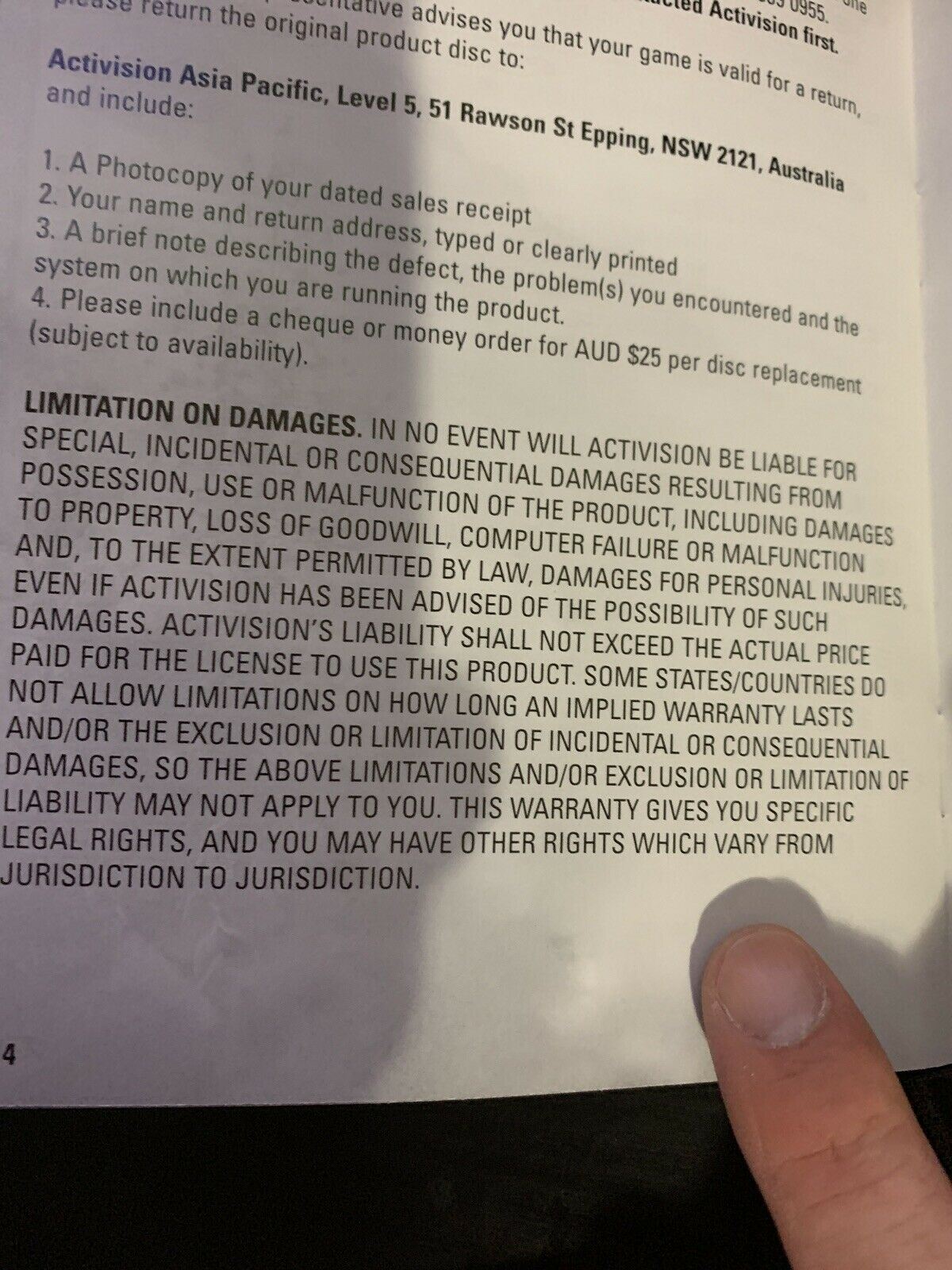 Call of Duty 4 Modern Warfare & Modern Warfare 2 - Sony Playstation 3 PS3 Manual