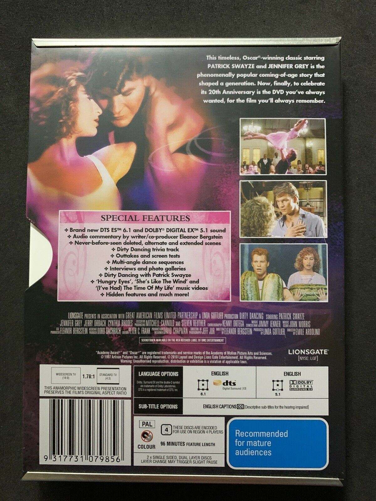 Dirty Dancing - 20th Anniversary (DVD, 1987) Steel Case Edition