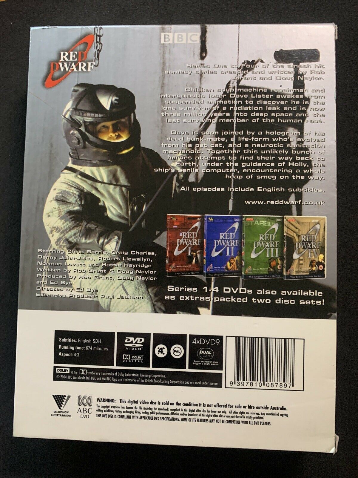 Red Dwarf : The Complete Series 1-4 (DVD, 1988, 4-Disc Set) - Region 4