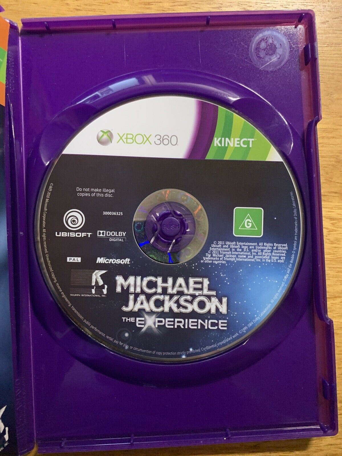 Kinect Camera + Michael Jackson The Experience for XBOX 360 with Manual