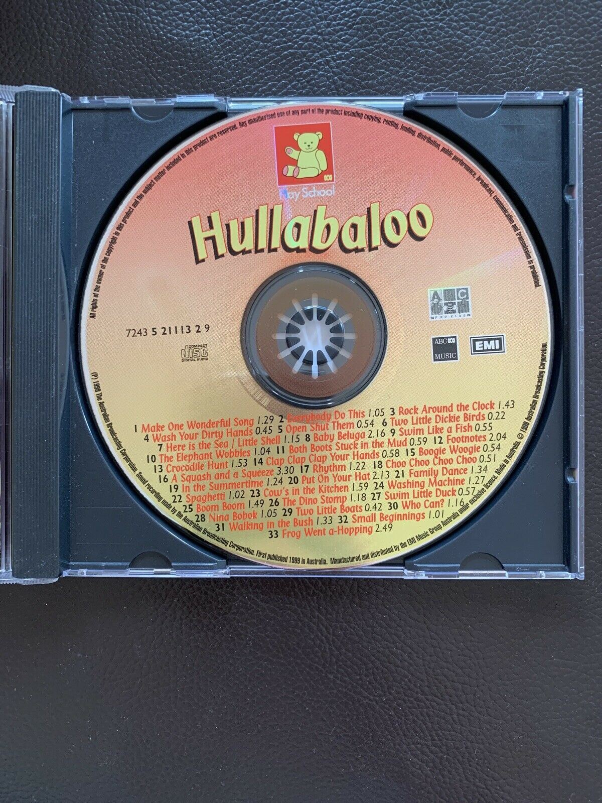 Play School Hullabaloo - 33 Sing-along Songs Music (CD) ABC For Kids