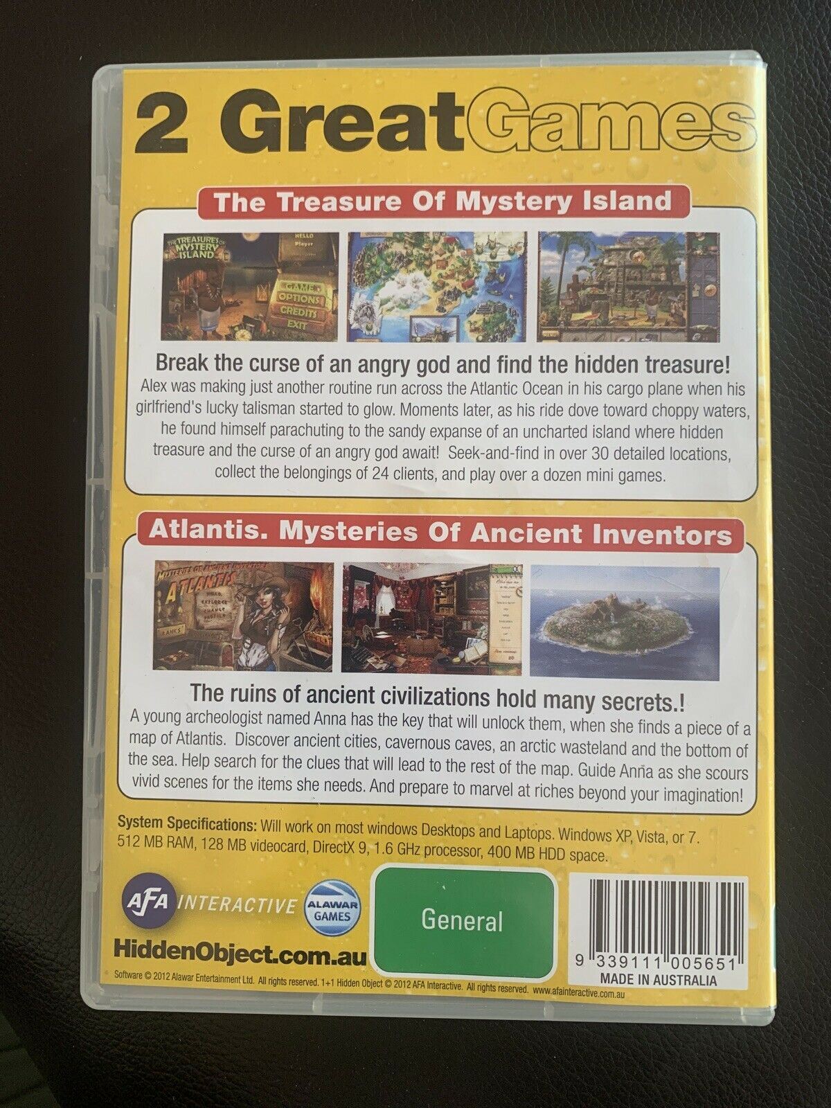 The Treasures of Mystery Island + Atlantis Mysteries - PC Hidden Object Game