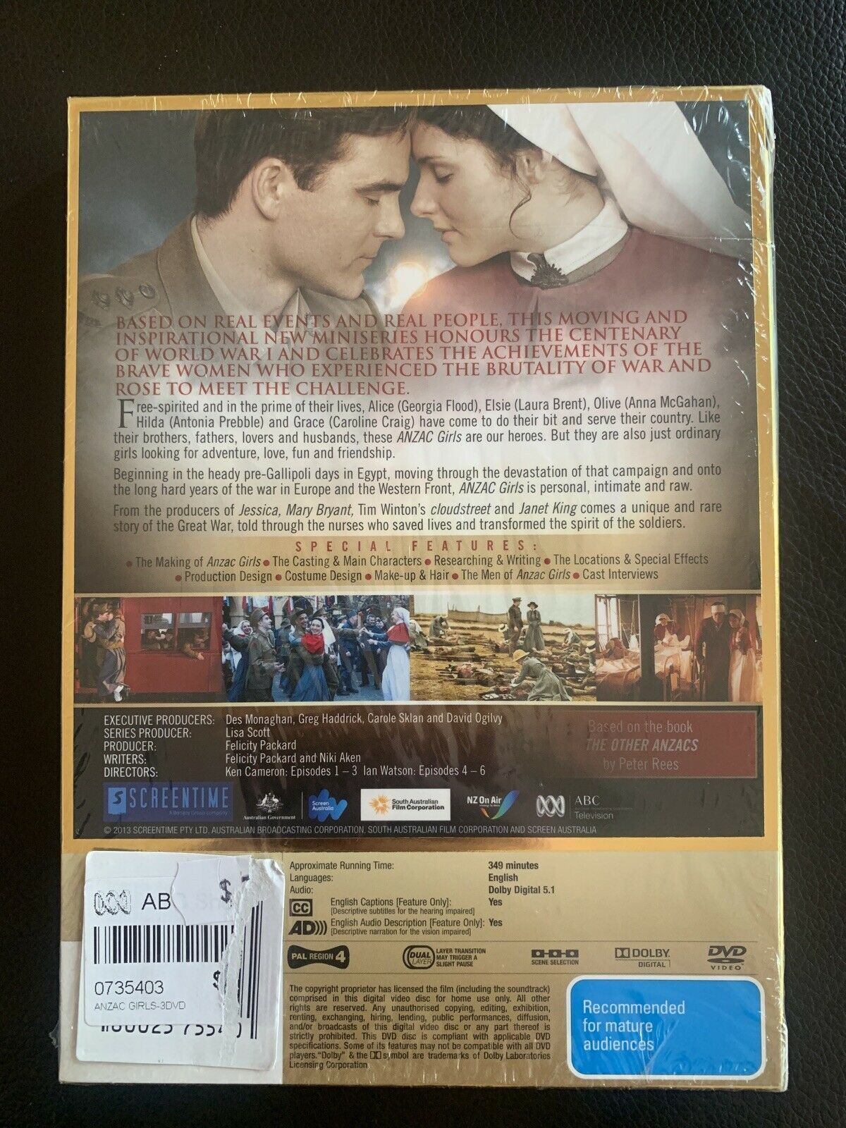 *New Sealed* Anzac Girls (DVD, 2014) Georgia Flood, Anna McGahan. ABC. Region 4