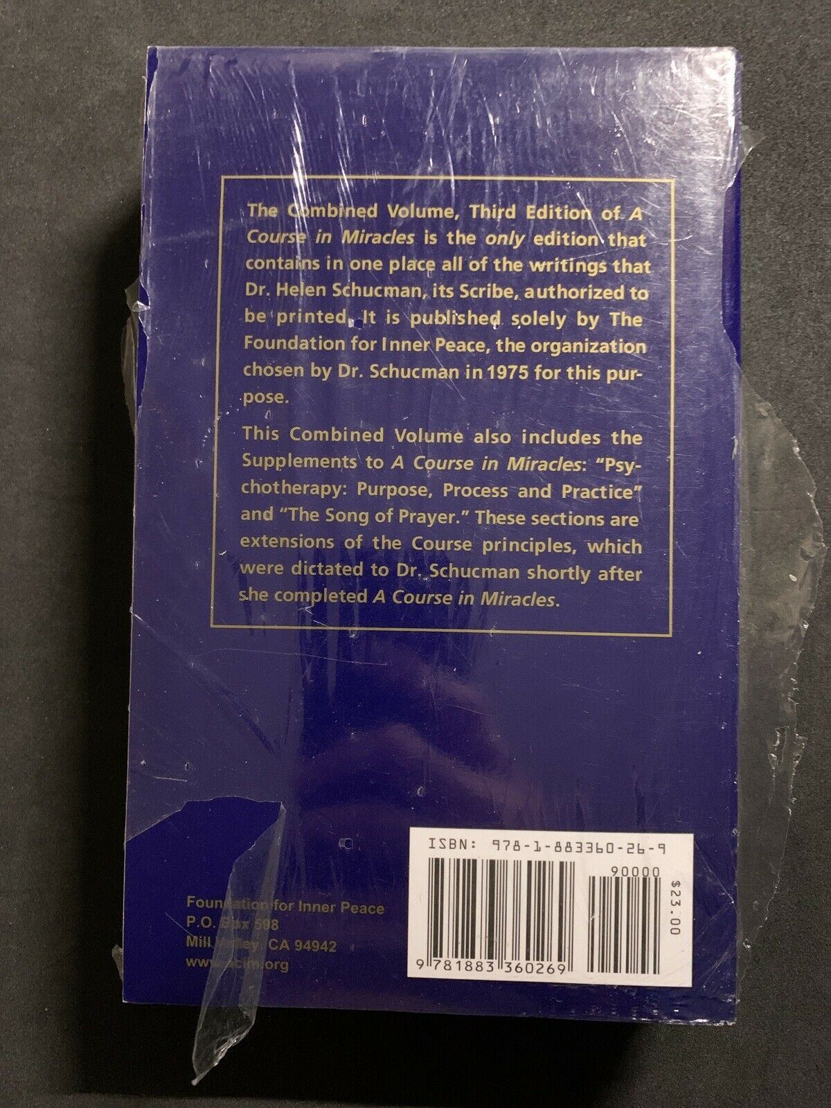 *New* A Course in Miracles: Combined Volume by Foundation for Inner Peace