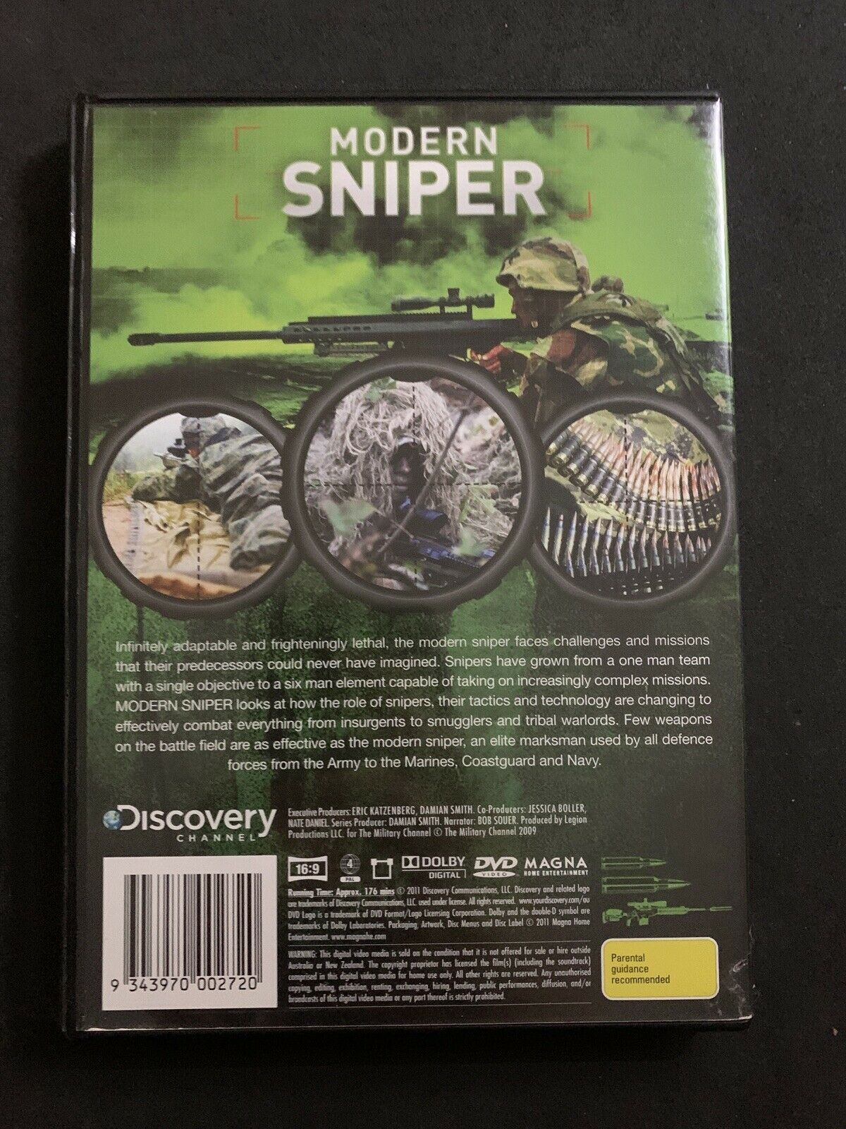 Modern Sniper (DVD) Discovery Documentary Advanced training tech Sniper Region 4