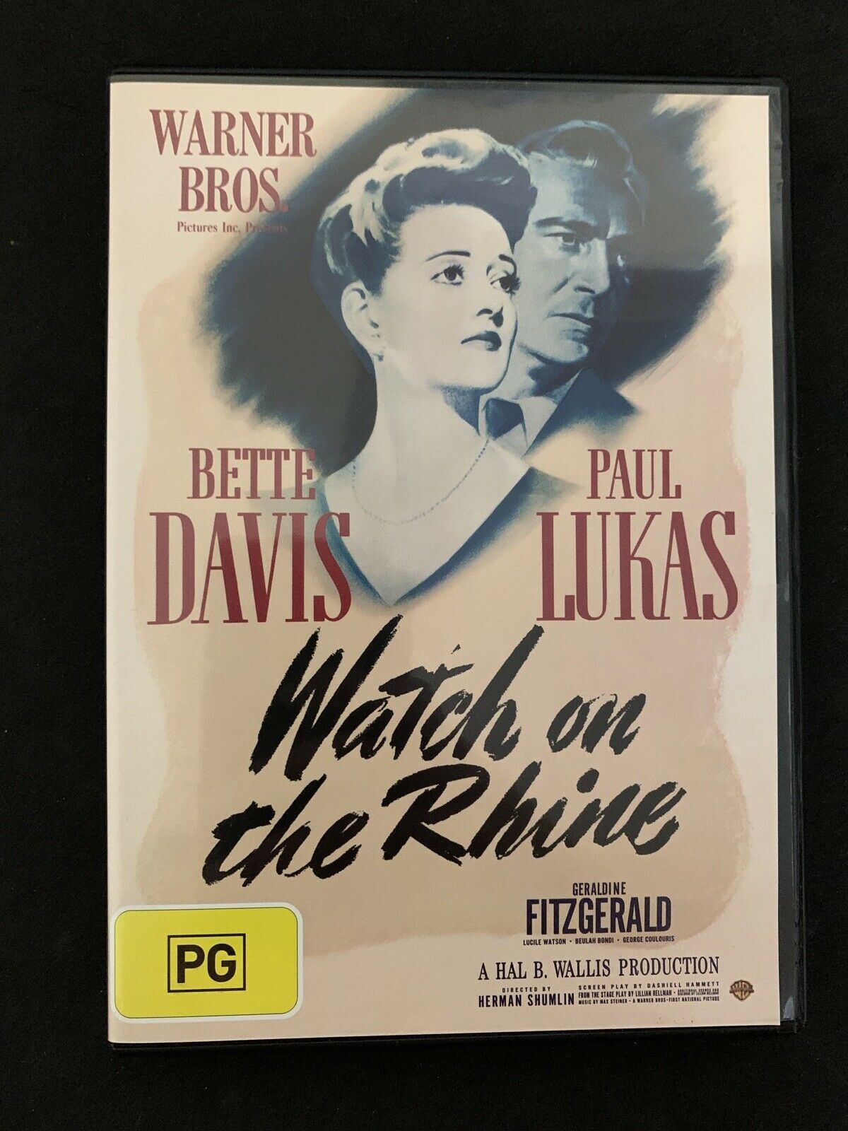 Watch On The Rhine (DVD, 1943) Bette Davis, Paul Lukas. Region 4