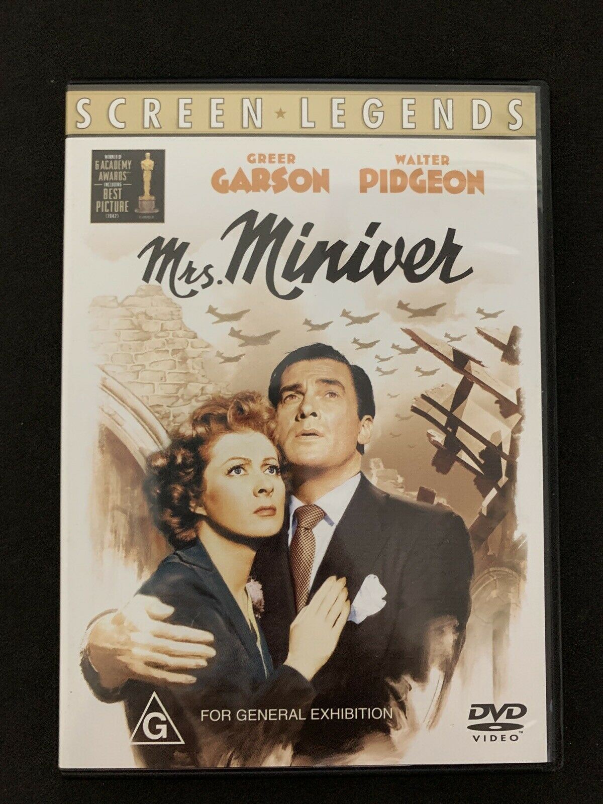 Mrs Miniver (DVD, 1942) Greer Garson, Walter Pidgeon. Region 4