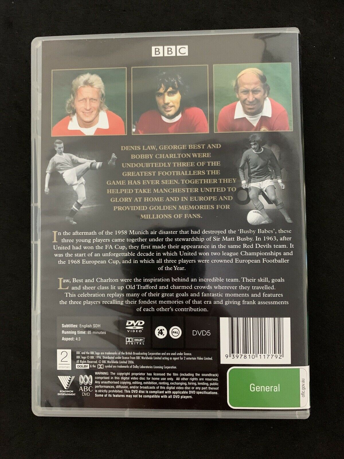 Manchester United Legends (DVD, 2006) Bobby Charlton, George Best. Region 4