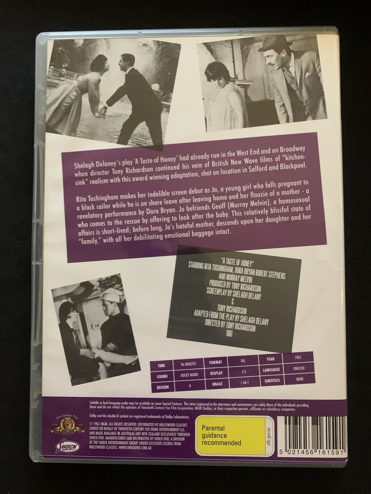 A Taste Of Honey (DVD, 1961) Rita Tushingham, Dora Bryan - All Regions